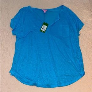 NWT  Xl blue Lily pulitzer top!